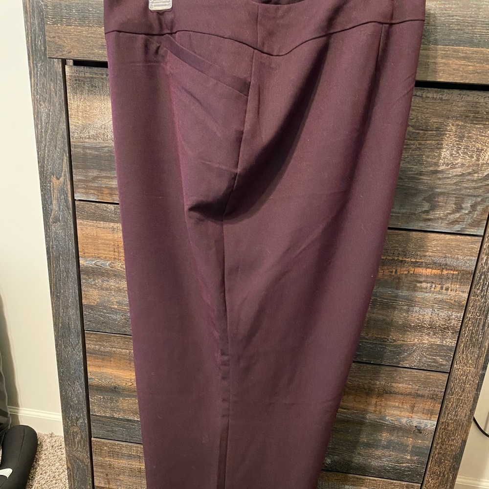 Maroon superstretch pull on pants